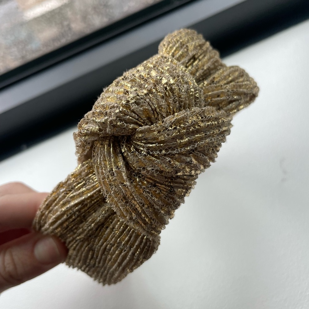Gold knot headband